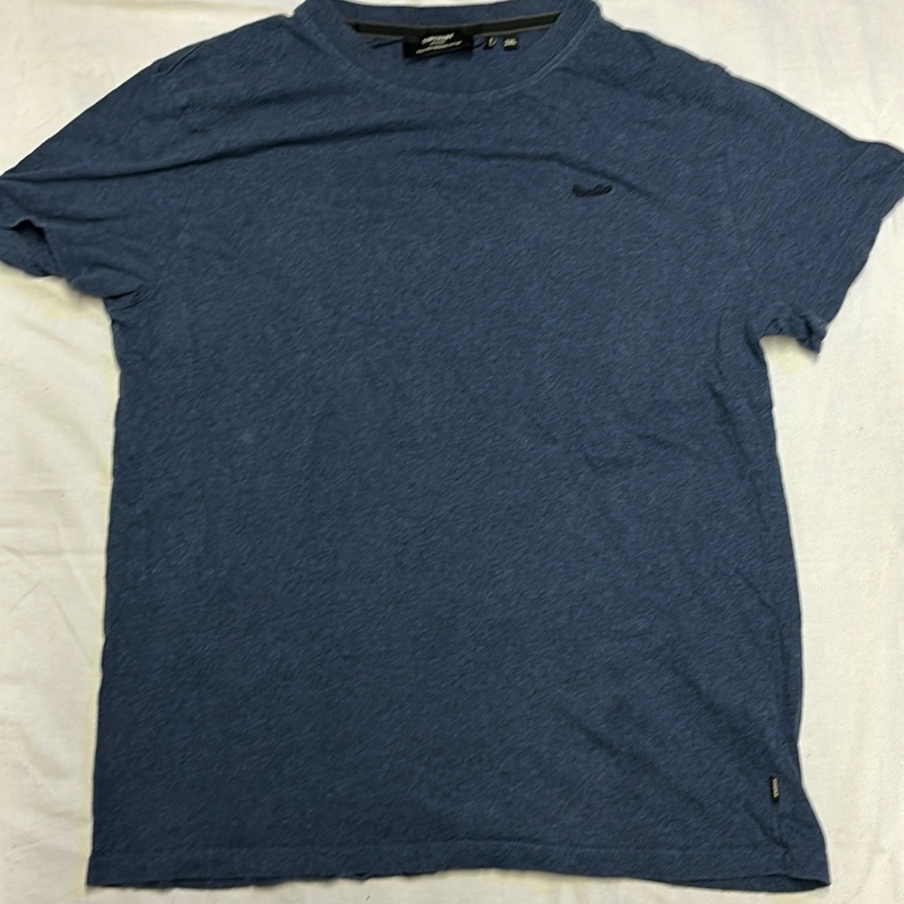 Superdry Men’s Organic Cotton Blue  T-shirt Size 2XL